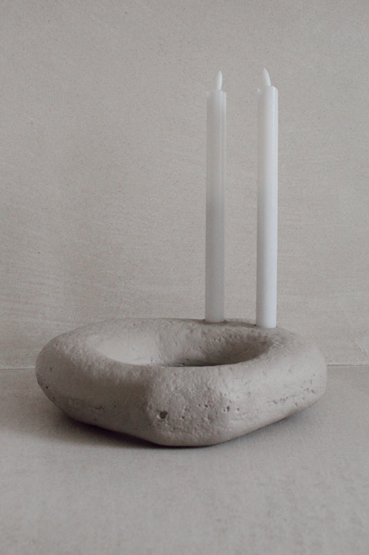 Organic candle holder