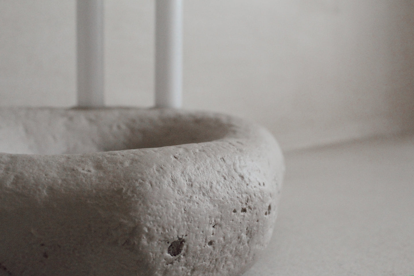 Organic candle holder