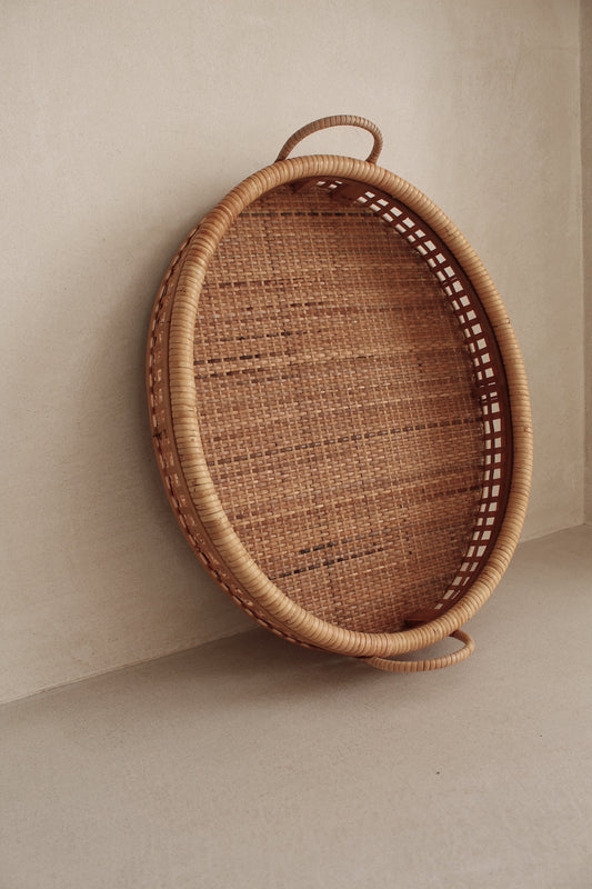 Rotan serving tray