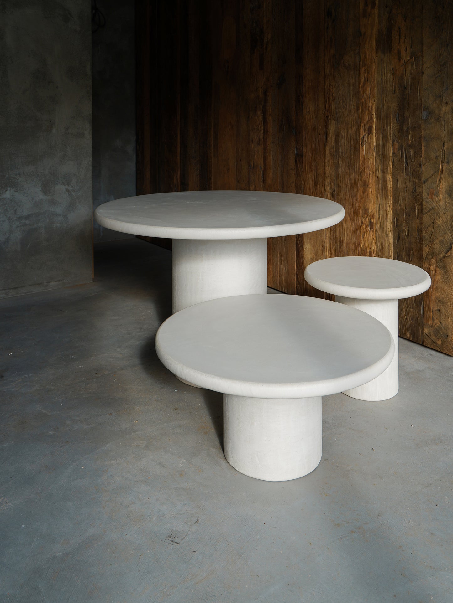 Round side table
