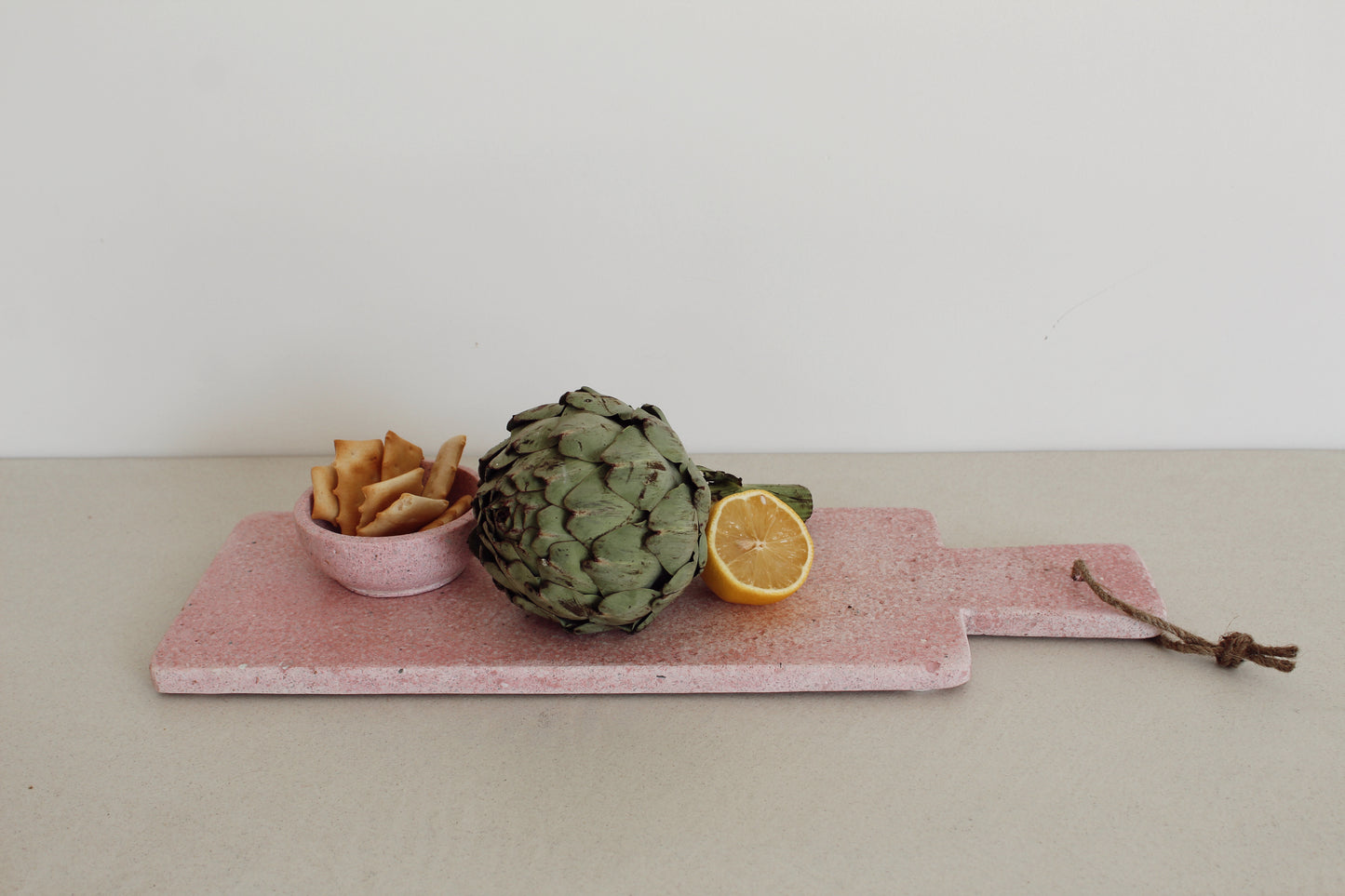 Pink terrazzo bowl