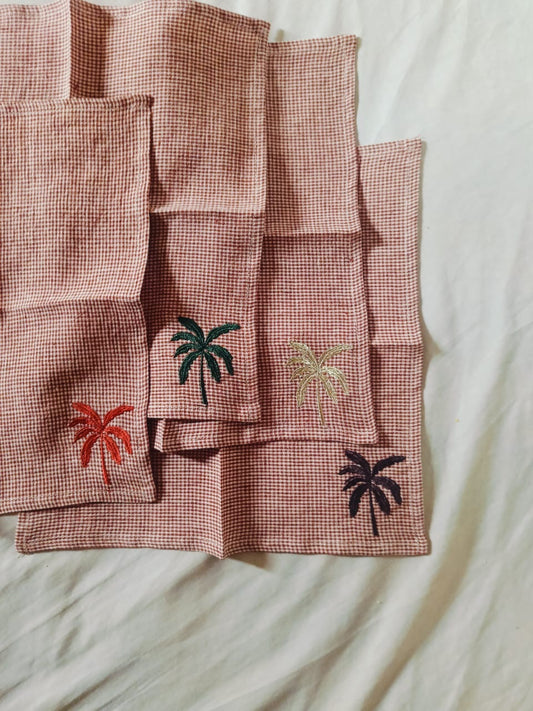 Palmtree Napkins - set of 4