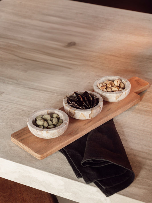 Marble apéro set