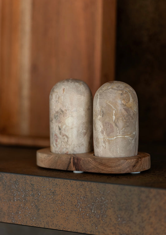 Marble Pepper & Salt set