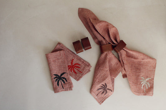 Palmtree Napkins - set of 4