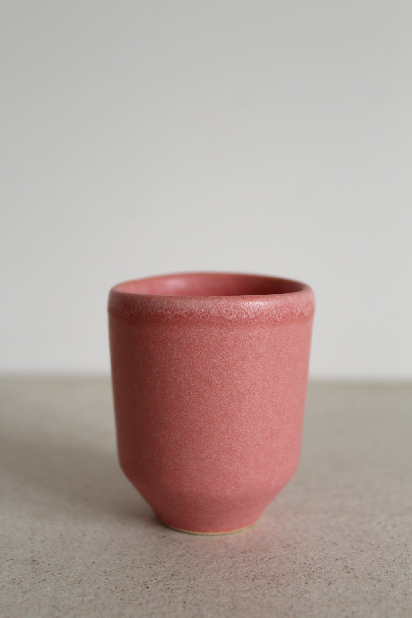 Pink egg cup/shot glass