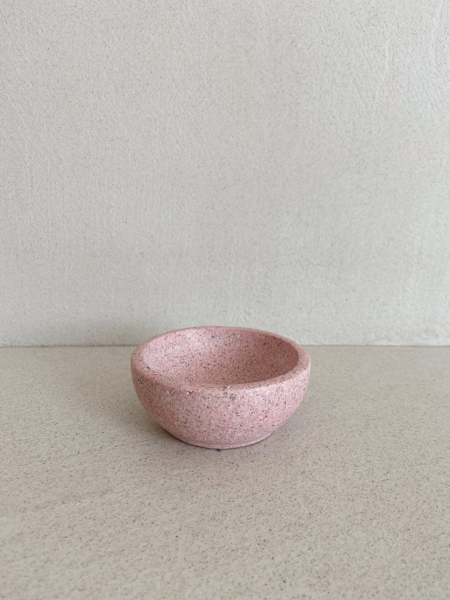 Pink terrazzo bowl